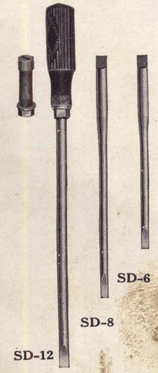 Scewdriver 1932 Blue-Point Interchangeable Screw Drivers